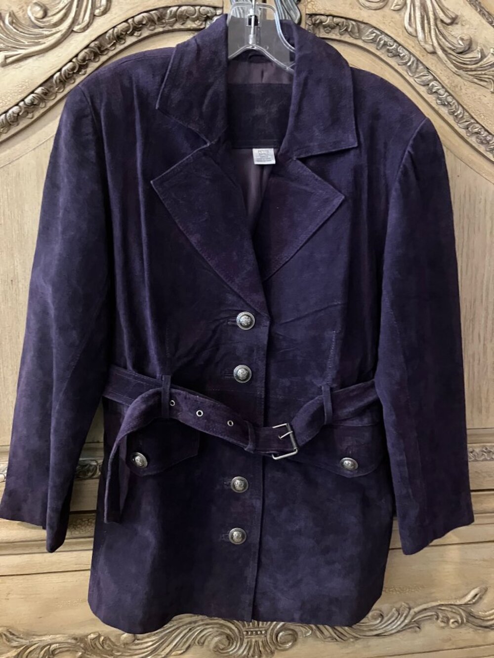 Jacqueline Ferrar - PURPLE 100% SUEDE JACKET - SMALL